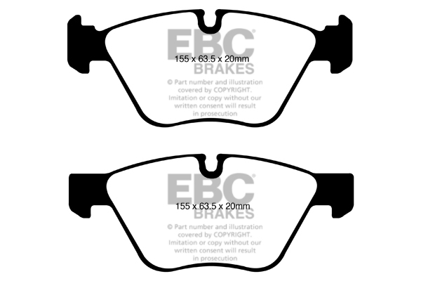 EBC Ultimax Brake Pads - Front for BMW 1 Series (E81/E82/E87/E88)