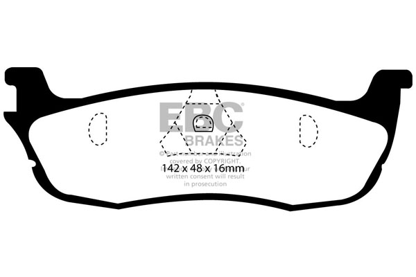 EBC Ultimax Brake Pads - Rear for Ford F150/F250/F350