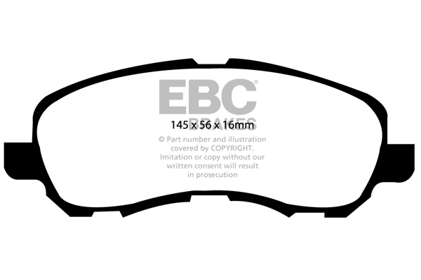 EBC Ultimax Brake Pads - Front for Mitsubishi ASX