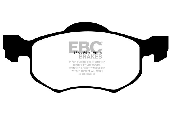 EBC Ultimax Brake Pads - Front for Ford Maverick