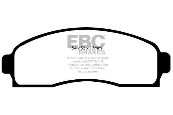 EBC Ultimax Brake Pads - Front for Ford Explorer