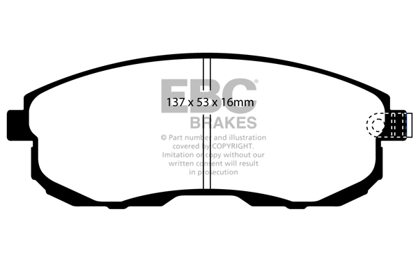 EBC Ultimax Brake Pads - Front for Nissan Skyline