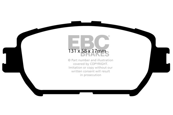 EBC Ultimax Brake Pads - Front for Toyota Camry