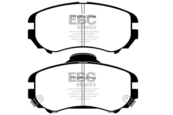 EBC Ultimax Brake Pads - Front for Kia Magentis