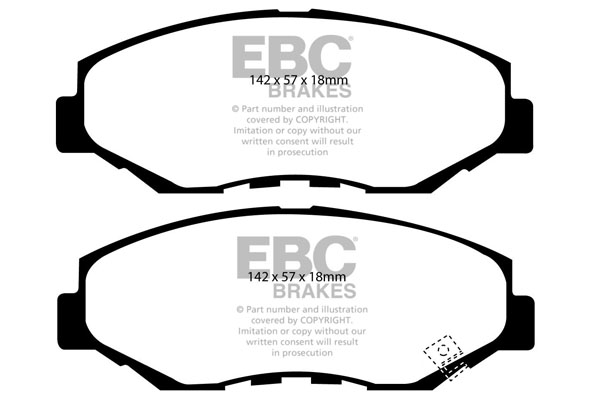 EBC Ultimax Brake Pads - Front for Honda CR-V