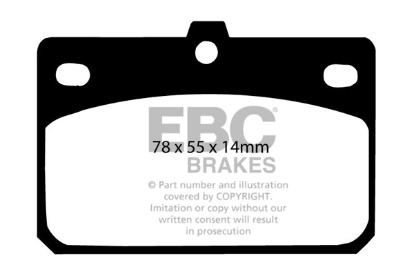 EBC Ultimax Brake Pads - Front for Toyota Corolla