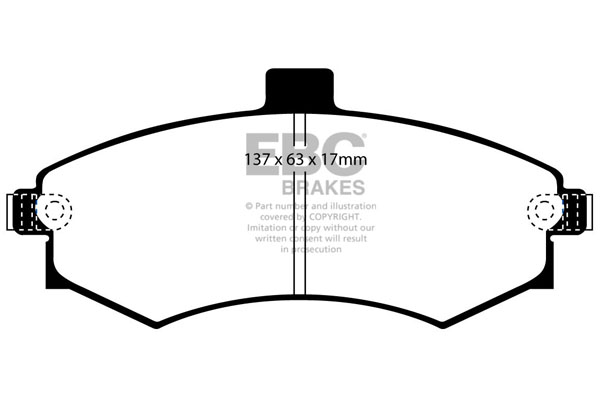 EBC Ultimax Brake Pads - Front for Hyundai Matrix