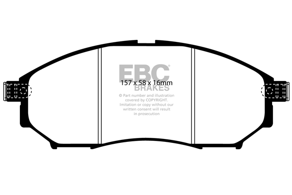 EBC Ultimax Brake Pads - Front for Nissan Skyline