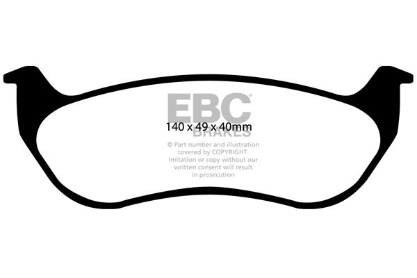 EBC Ultimax Brake Pads - Rear for Jeep Wrangler