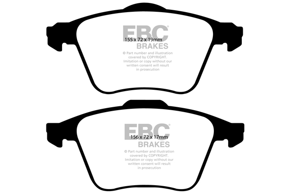 EBC Ultimax Brake Pads - Front for Volvo S80