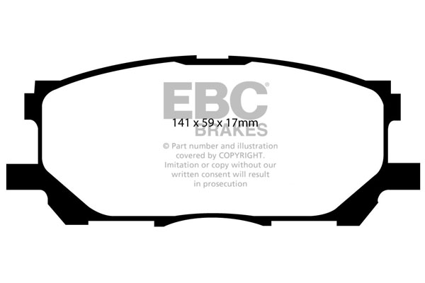 EBC Ultimax Brake Pads - Front for Lexus RX