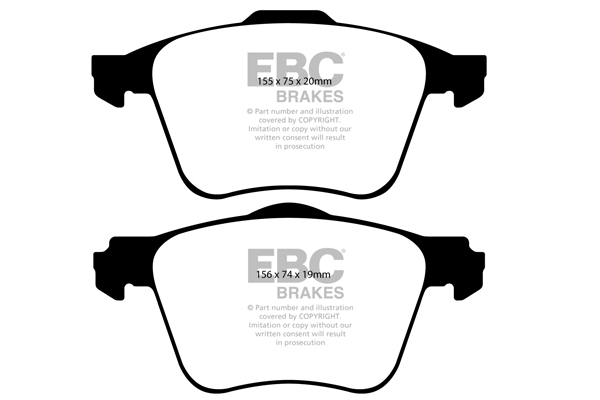 EBC Ultimax Brake Pads - Front for Volvo XC90