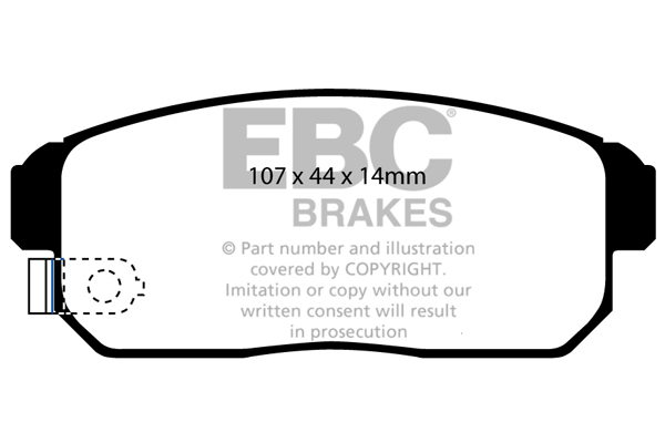 EBC Ultimax Brake Pads - Rear for Suzuki Ignis