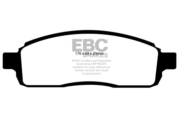 EBC Ultimax Brake Pads - Front for Ford F150/F250/F350