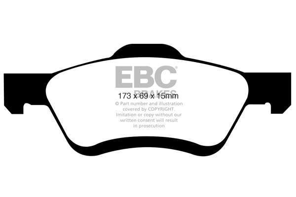 EBC Ultimax Brake Pads - Front for Ford Maverick