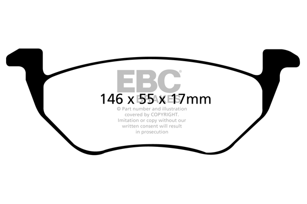EBC Ultimax Brake Pads - Rear for Ford Maverick
