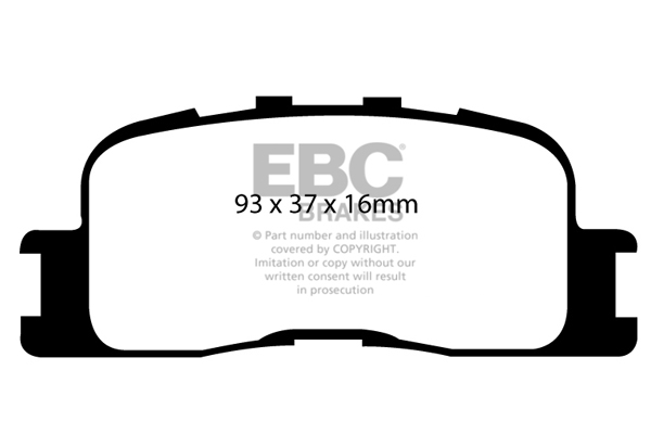 EBC Ultimax Brake Pads - Rear for Toyota Camry