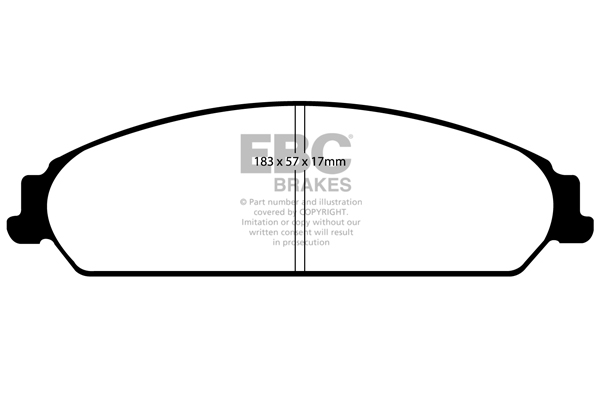 EBC Ultimax Brake Pads - Front for Lancia Thema