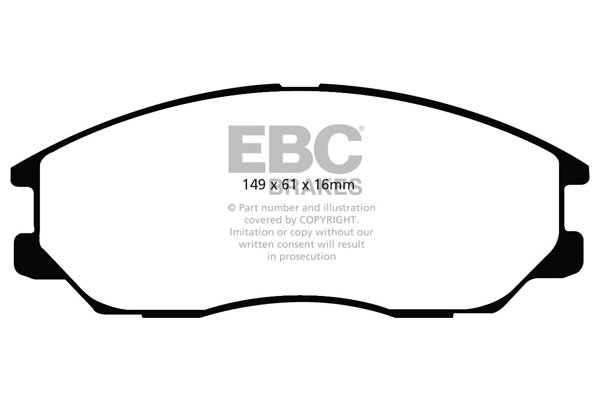 EBC Ultimax Brake Pads - Front for Hyundai Terracan