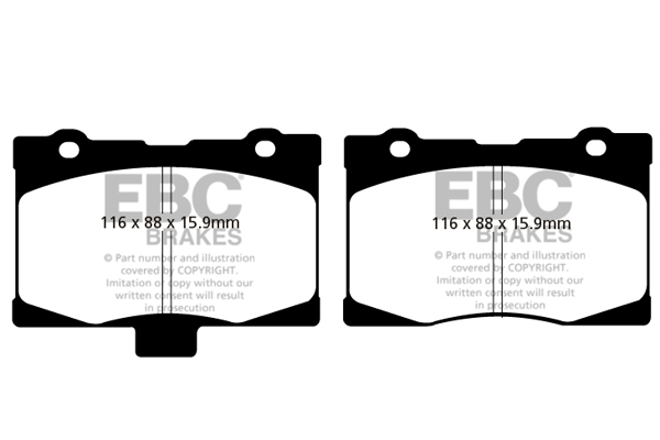EBC Ultimax Brake Pads - Front for Honda Legend