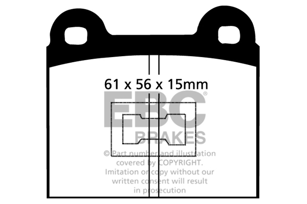 EBC Ultimax Brake Pads - Front for VW Polo Mk 1 (86)