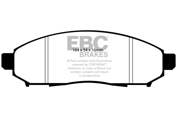 EBC Ultimax Brake Pads - Front for Nissan Navara
