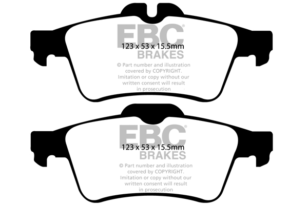 EBC Ultimax Brake Pads - Rear for Ford Focus CC