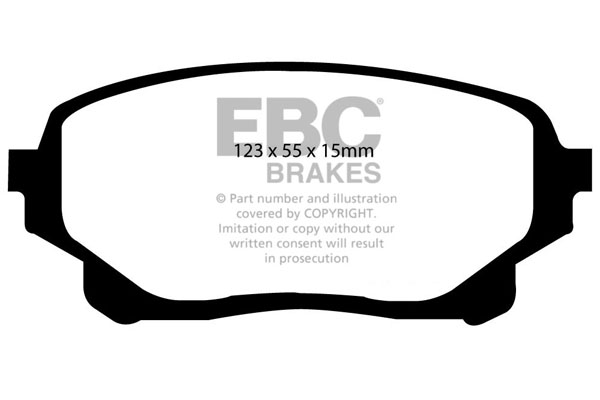 EBC Ultimax Brake Pads - Front for Suzuki Grand Vitara