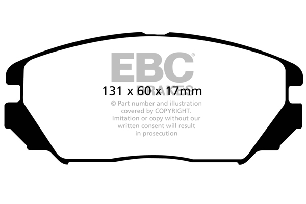 EBC Ultimax Brake Pads - Front for Hyundai Sonata