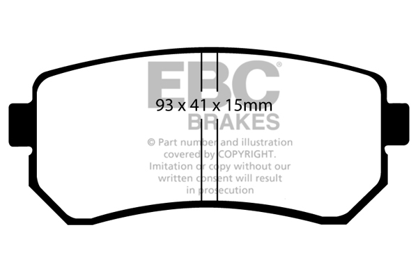 EBC Ultimax Brake Pads - Rear for Hyundai ix35