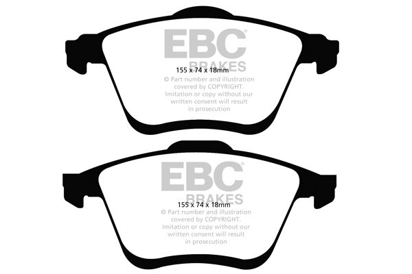 EBC Ultimax Brake Pads - Front for Mazda 6