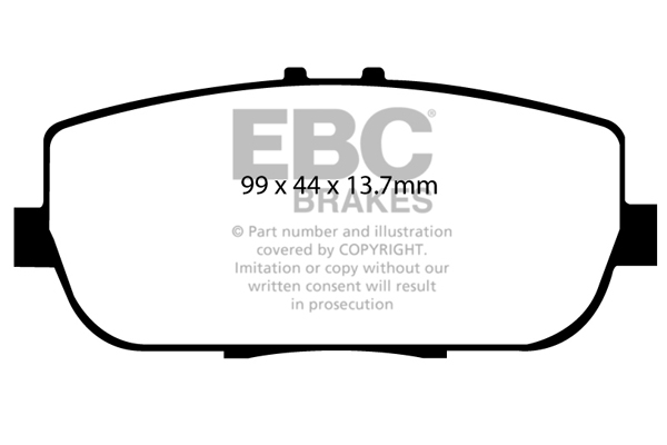 EBC Ultimax Brake Pads - Rear for Mazda MX-5