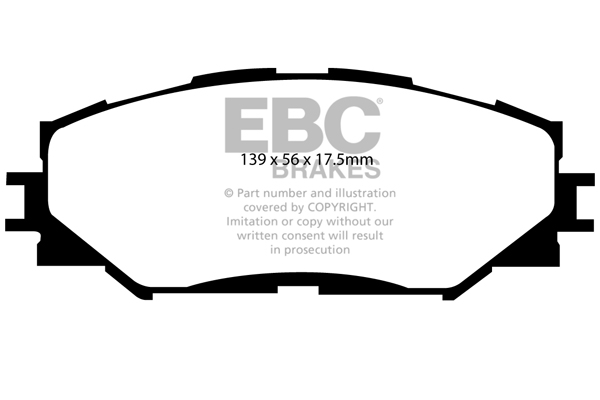 EBC Ultimax Brake Pads - Front for Toyota Corolla
