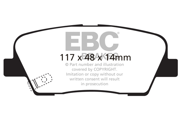 EBC Ultimax Brake Pads - Rear for Kia Sorento