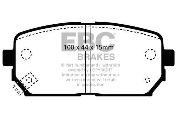 EBC Ultimax Brake Pads - Rear for Kia Carens