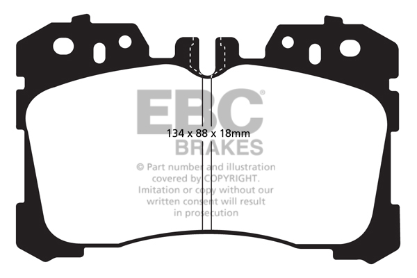 EBC Ultimax Brake Pads - Front for Lexus LS