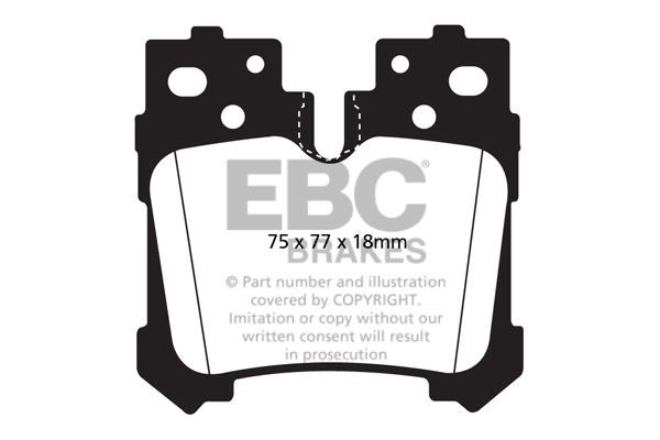 EBC Ultimax Brake Pads - Rear for Lexus LS