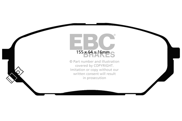 EBC Ultimax Brake Pads - Front for Hyundai ix55