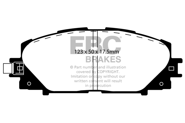 EBC Ultimax Brake Pads - Front for Toyota Yaris