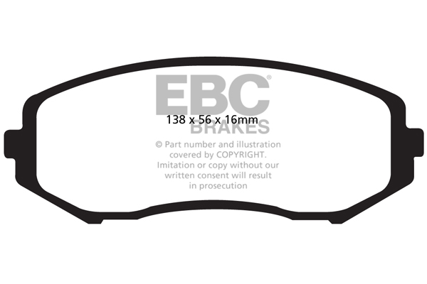 EBC Ultimax Brake Pads - Front for Suzuki Grand Vitara