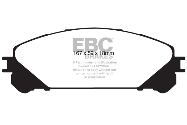 EBC Ultimax Brake Pads - Front for Lexus RX