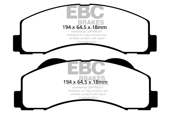 EBC Ultimax Brake Pads - Front for Ford F150/F250/F350
