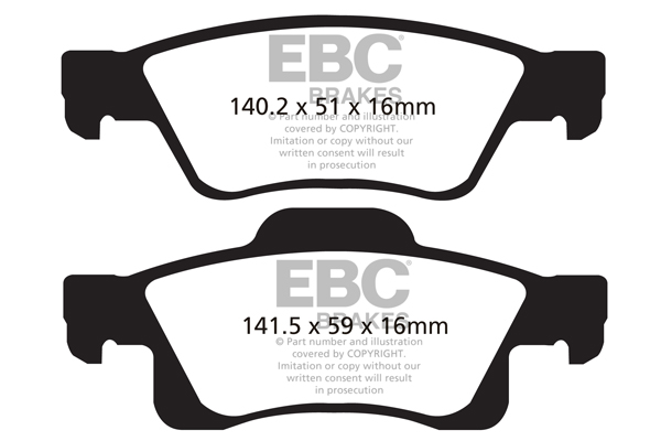 EBC Ultimax Brake Pads - Rear for Jeep Grand Cherokee