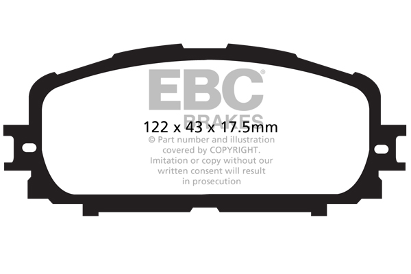 EBC Ultimax Brake Pads - Front for Toyota Yaris