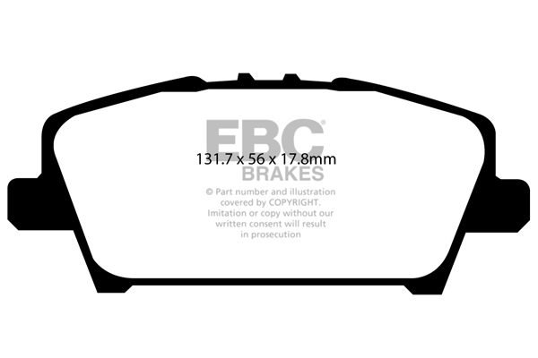 EBC Ultimax Brake Pads - Front for Honda Civic Mk 8