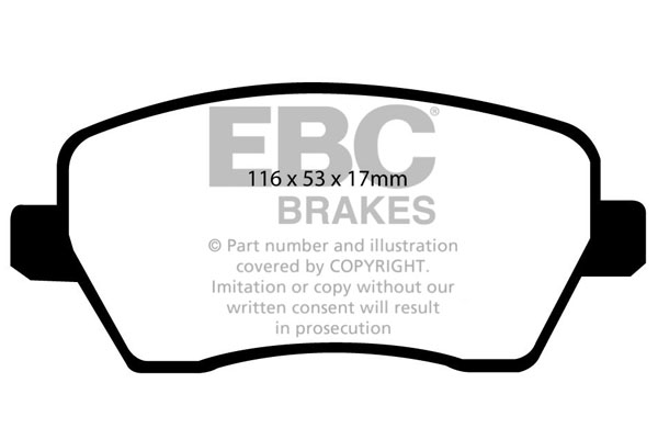 EBC Ultimax Brake Pads - Front for Suzuki Splash