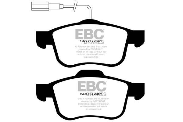 EBC Ultimax Brake Pads - Front for Alfa Romeo 159