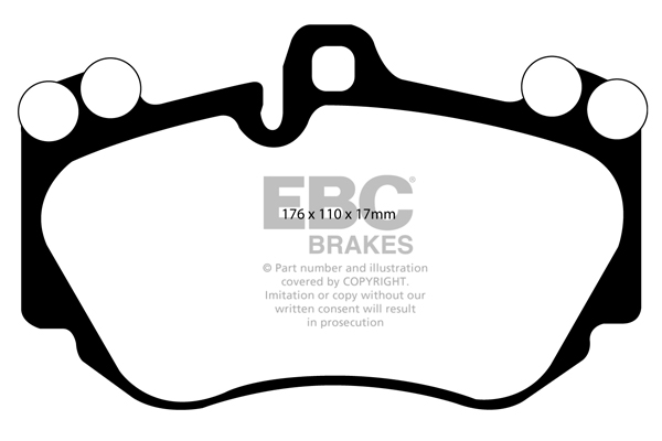EBC Ultimax Brake Pads - Front for Audi A8 (4E)