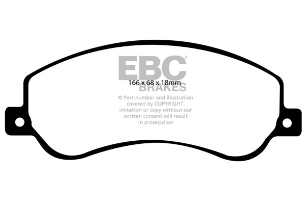EBC Ultimax Brake Pads - Front for VW Amarok