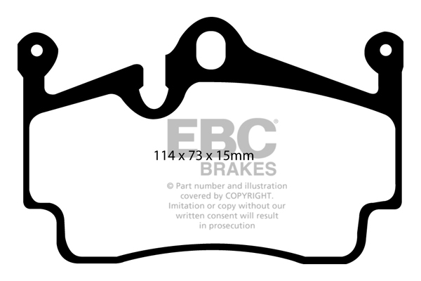 EBC Ultimax Brake Pads - Rear for Porsche Cayman